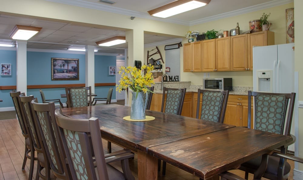 Dining table at Grand Villa of Largo in Florida