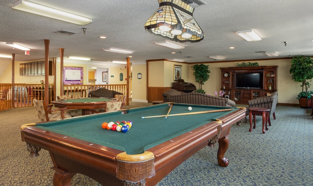 Billiards table at Grand Villa of Largo in Florida
