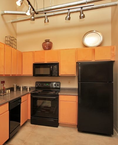 A wonderfully bright kitchen is just what you need for those gloomy days outside at Johnston Mill Lofts