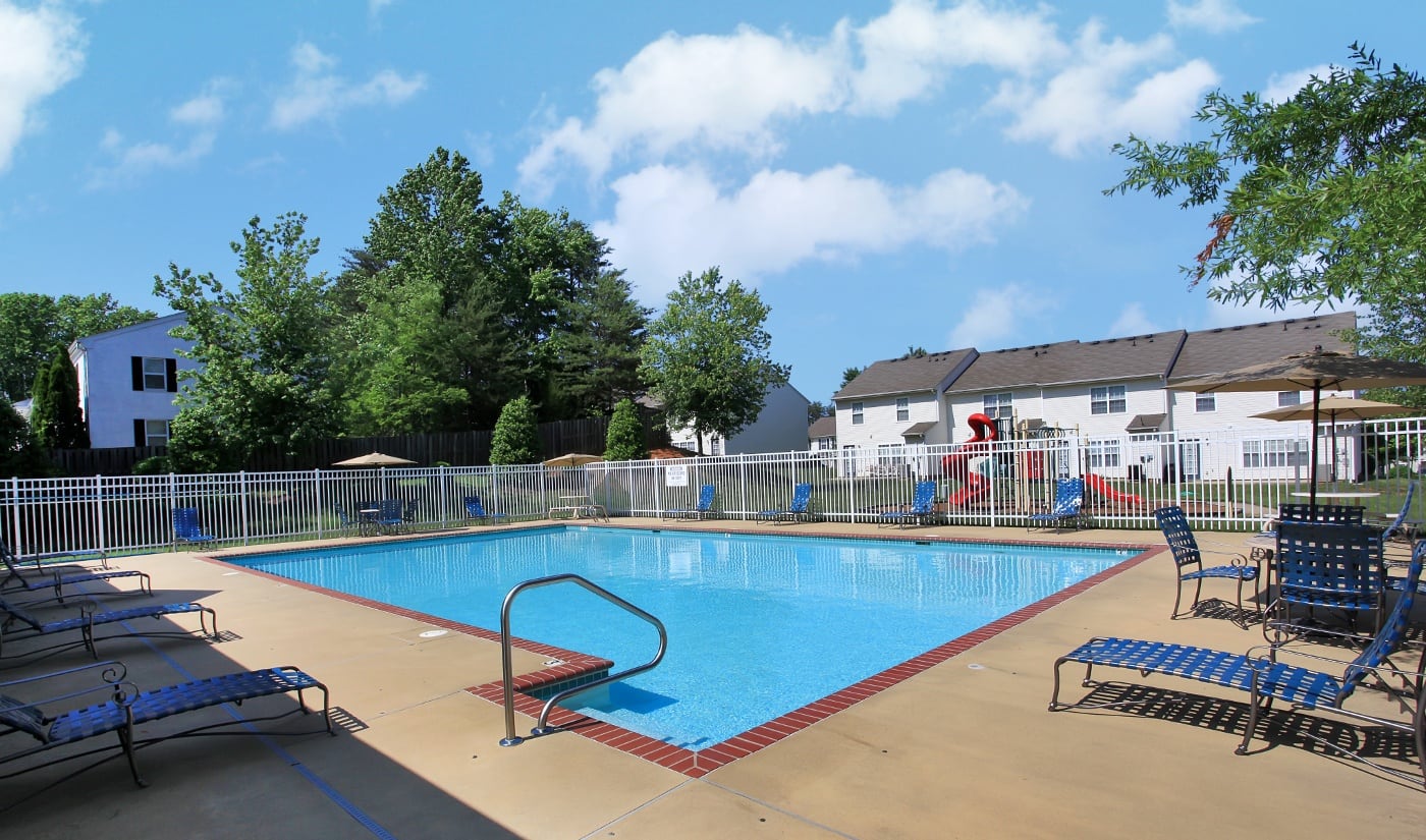 Relax in your new apartment pool in Stafford