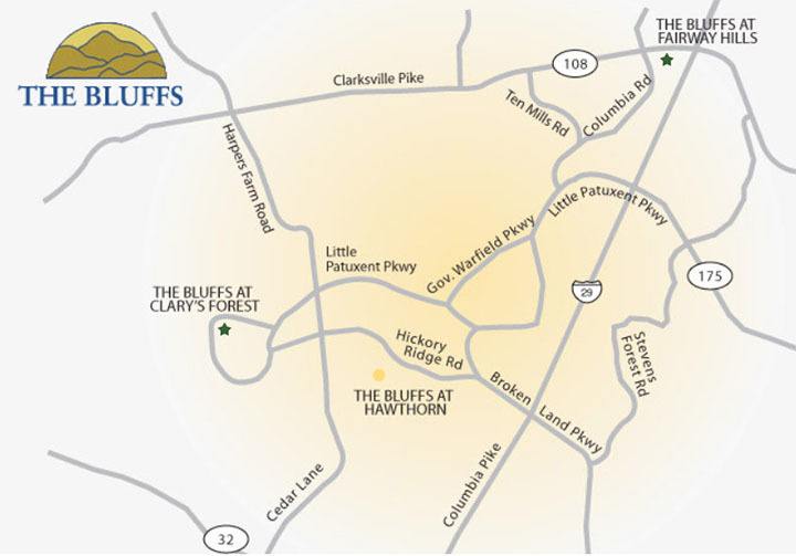 Bluffs neighborhood area
