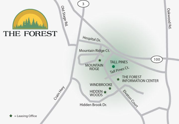 The Forest Apartments neighborhood area