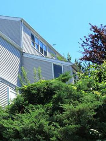 Landscaping at apartments in Ossining, New York