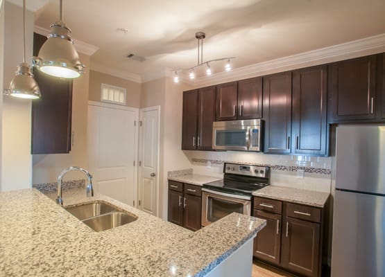 Bedroom at apartments in Murfreesboro