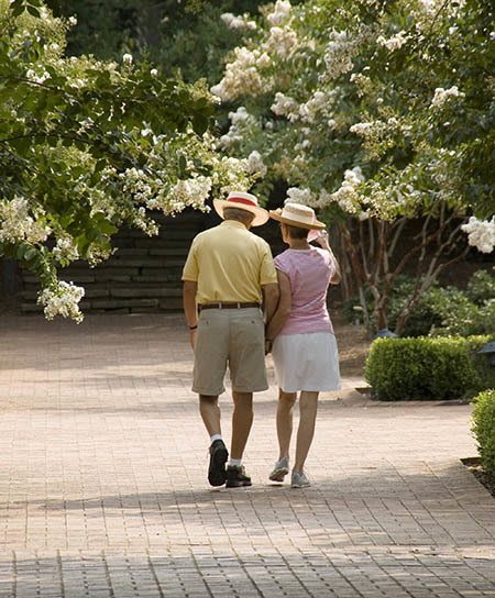 The community at Olney Memory Care features a neighborhood square common area for residents to relax