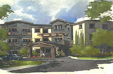 Rendering of our new facility here at The Inn at The Terraces