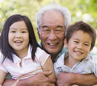 Kids enjoying time with grandpa at DELETED - Westmont Town Court