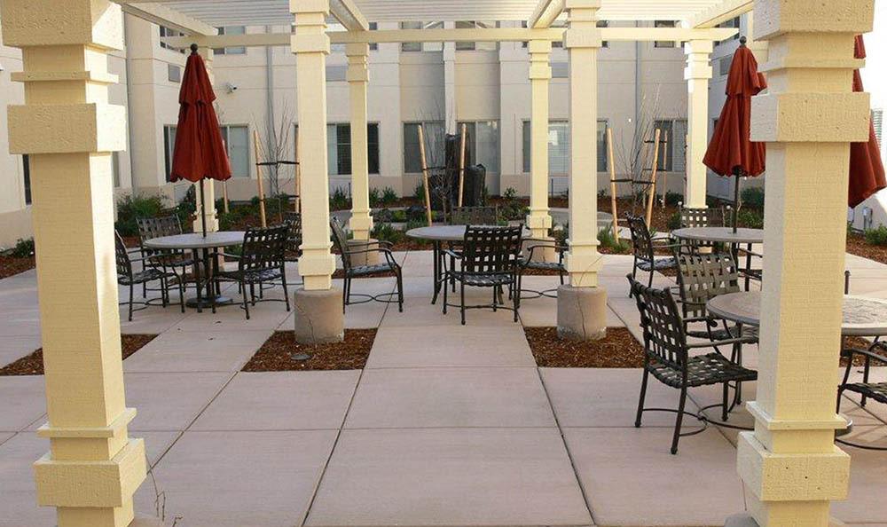 Courtyard At Our Senior Living Community In Brentwood