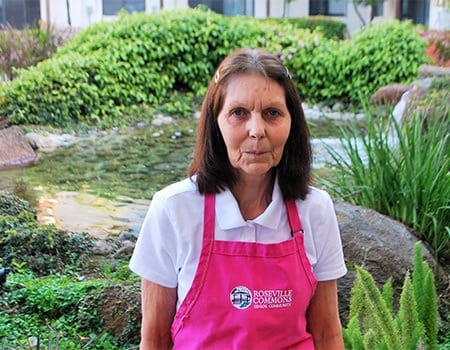 Margaret B, housekeeper at Roseville Commons Senior Living in Roseville, California