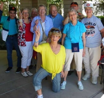 Happy friends at the senior living community in Sacramento