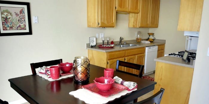 Modern kitchen at the senior living community in Atwater