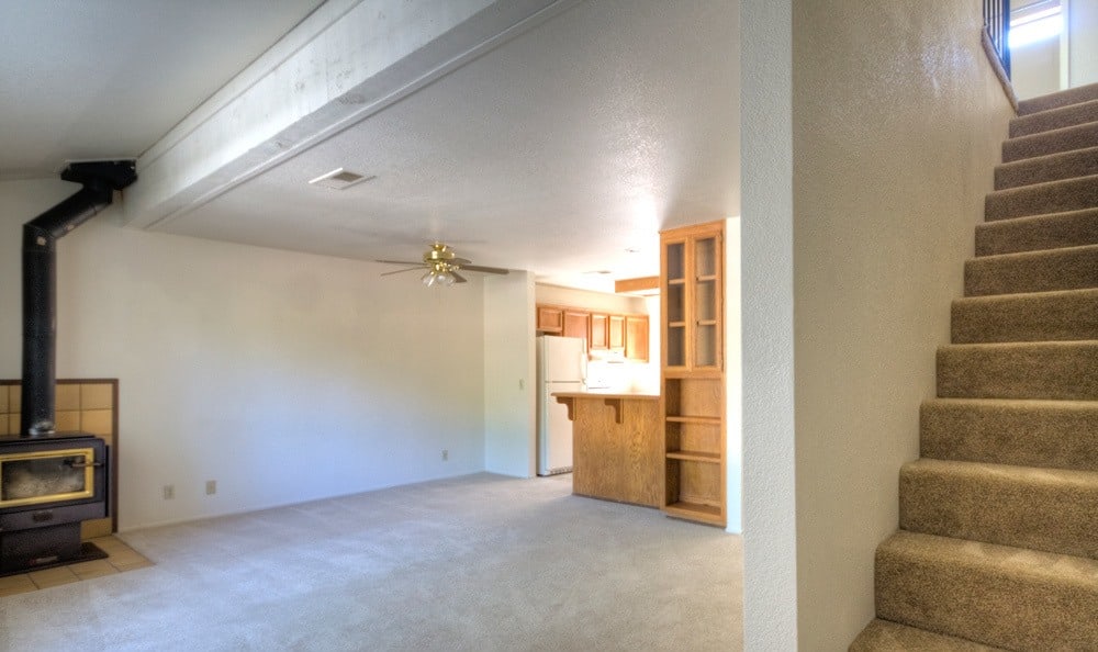 Spacious down stairs at Auburn Townhomes in Auburn, California