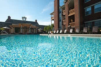 Swimming pool at apartments in Lexington, KY