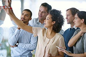 Group working together - our employees are part of the AIY family