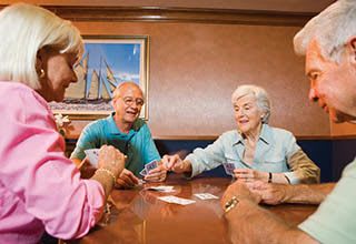 Playing a game of card at {location_name}}