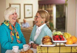 Women talking about their lives at Rittenhouse Village At Portage