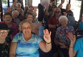 Garland senior living transportation options.