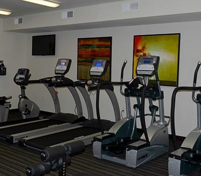Fitness center at Clearview 100 Apartment Homes