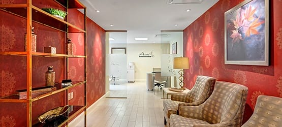 Happy Maplewood at Newtown couple enjoying their new look, courtesy of our on-site Salon, Açai.