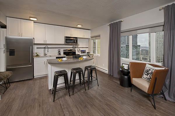 Penthouse level features at our apartments in Seattle