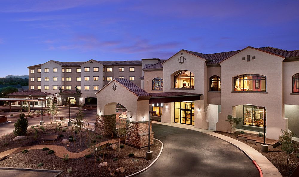 An exterior view of our Prescott, AZ senior living community