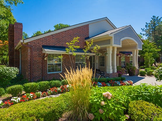 The clubhouse is luxurious and well-appointed here at Fairlane Meadow Apartments