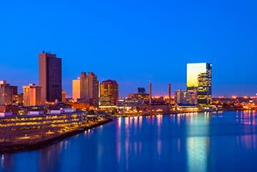 Toledo Skyline at dusk