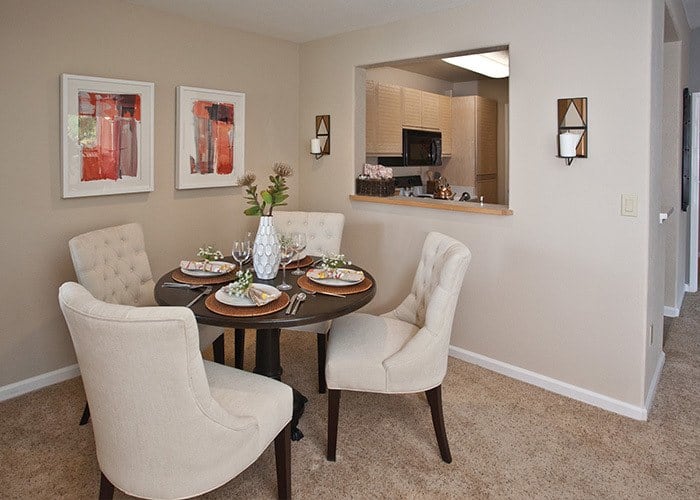 Well-appointed apartment interiors in Sacramento