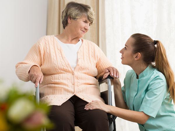 A resident in the personal care program at our Fresno, CA senior living community