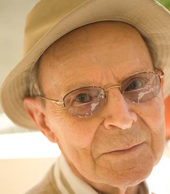 Man in a hat at The Terraces at Park Marino in Pasadena