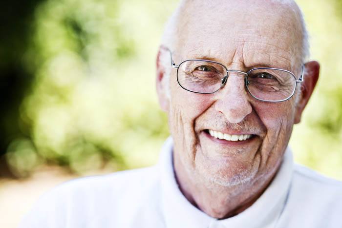 Happy smiling man at The Terraces at Park Marino in Pasadena