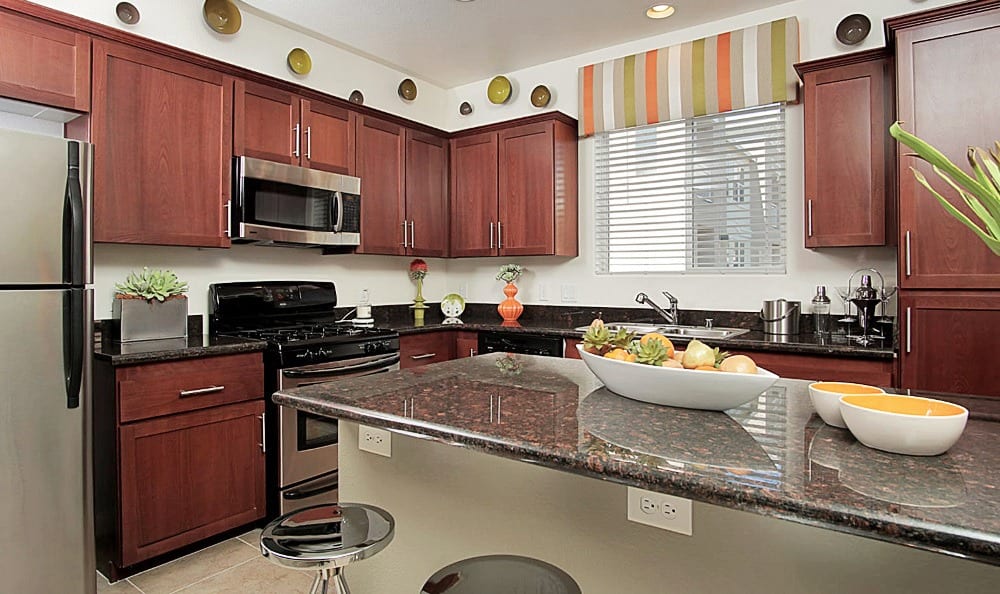 The beautiful swimming pool area is just one of the reasons our residents love The Croix Townhome Apartments.