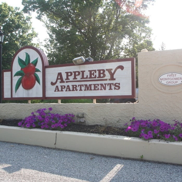 Sign at Appleby Apartments