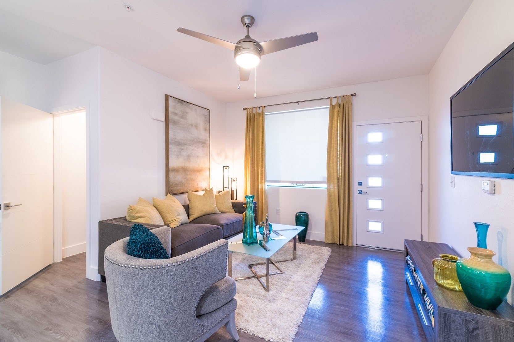 Large living rooms at EVO Apartments