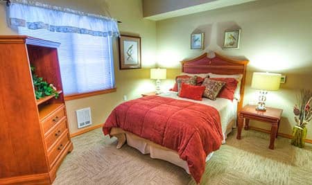 Bedroom at The Quarry Senior Living