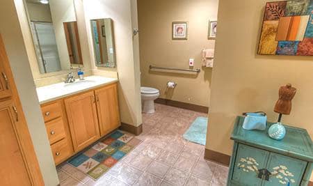 The Quarry Senior Living bathroom