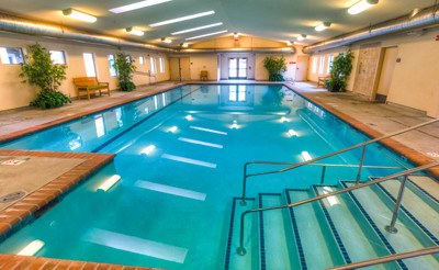 The indoor pool at The Quarry Senior Living in Vancouver, Washington