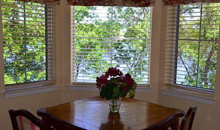 Breakfast nook in apartment at Windchime of Chico