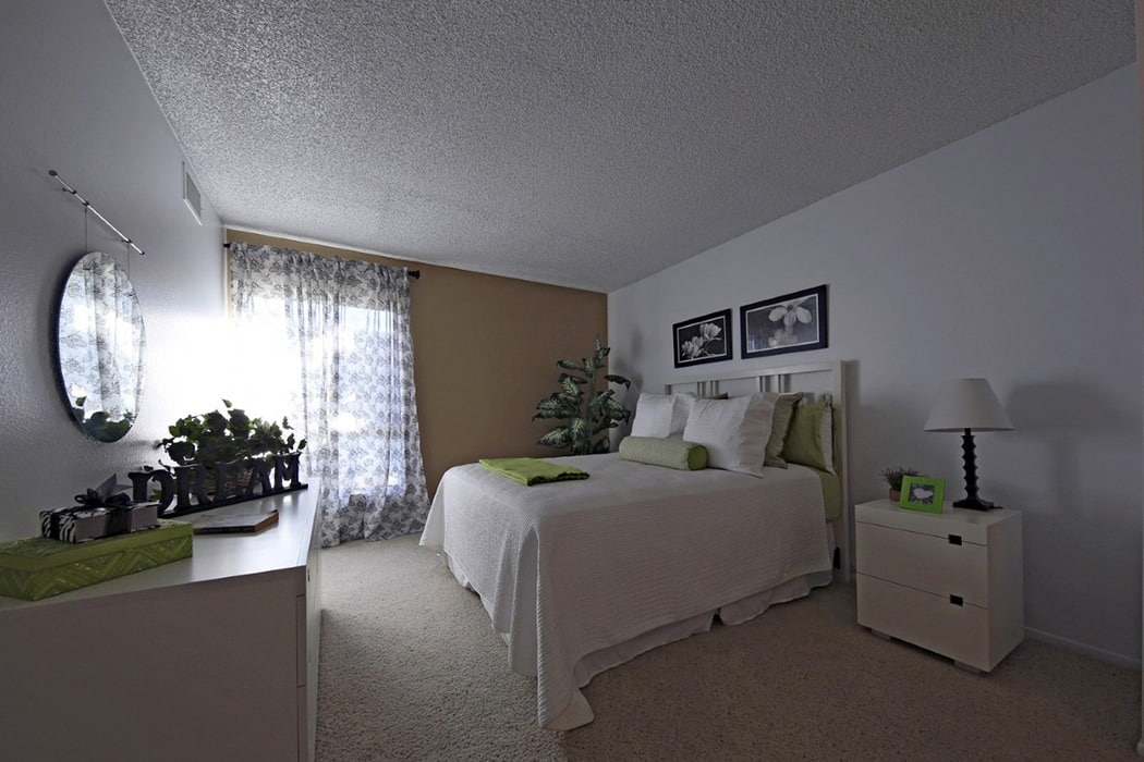 Master bedroom at Crystal View Apartments