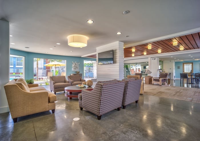 Front Lobby at Alvista Long Beach