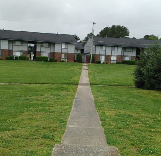 Front Door at Carriage Apartments