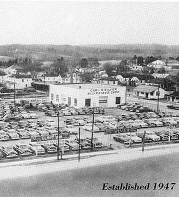 Aerial of dealership