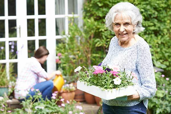 Gardening activity at Osmond Senior Living in Lindon