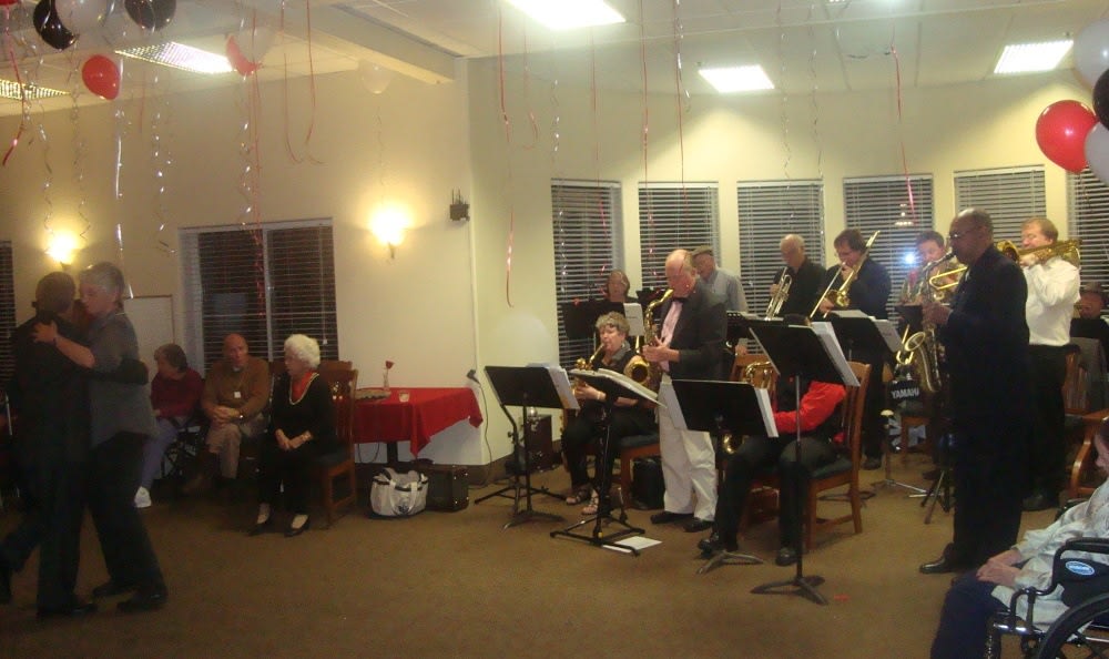 A live music performance at Alder Bay Assisted Living