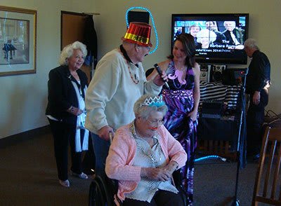 Residents enjoying activities at Alder Bay Assisted Living.