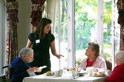 Dining room at Avalon Assisted Living Community.