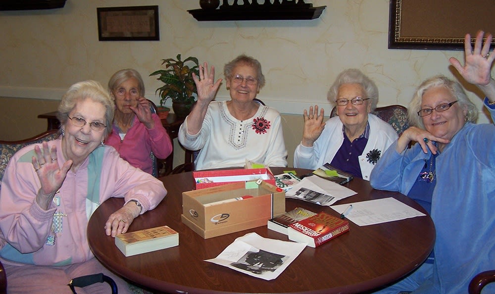 Book club at Flower Mound Assisted Living