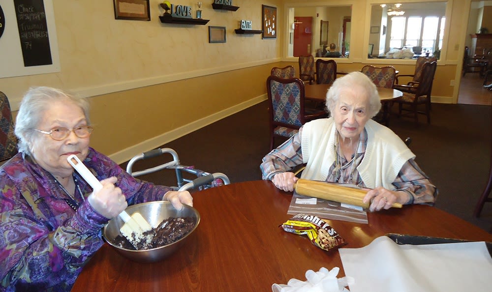 Cooking Corner at Flower Mound Assisted Living