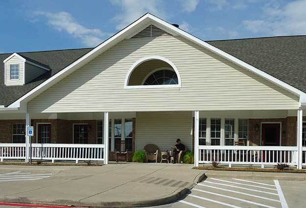 Front entry at Flower Mound Assisted Living