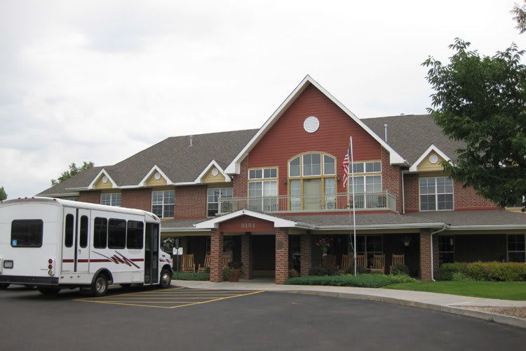 Front entry at Garden Square at Westlake Assisted Living